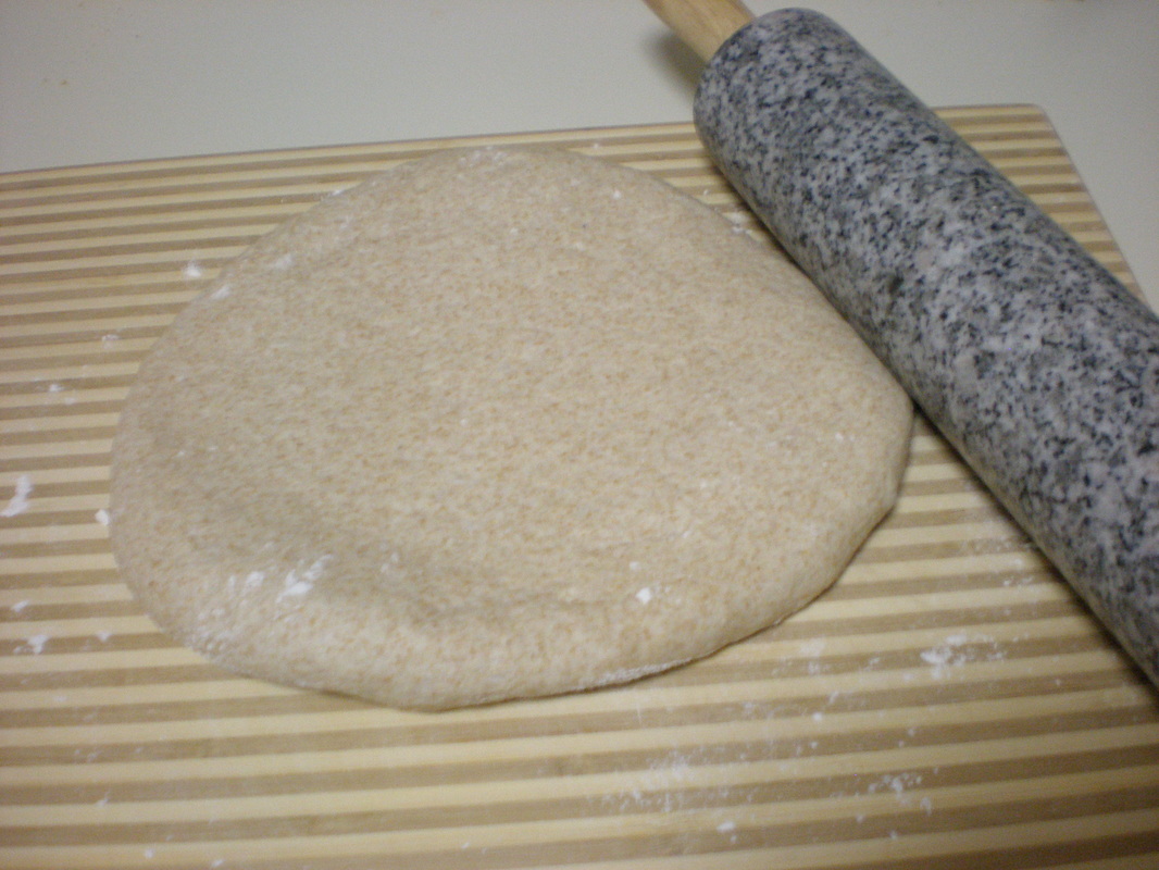 Rolling out Pizza Dough