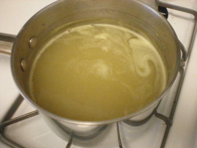 Egg Drop Soup Boiling Stock 