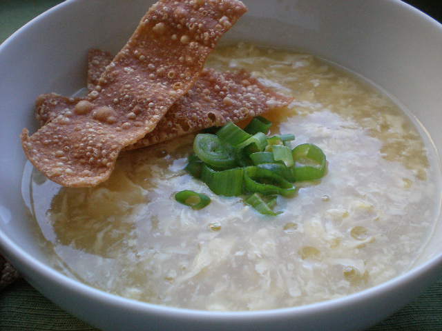 Finished Easy Egg Drop Soup